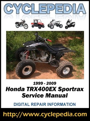cover image of Honda TRX400EX Fourtrax 1999-2009 Service Manual